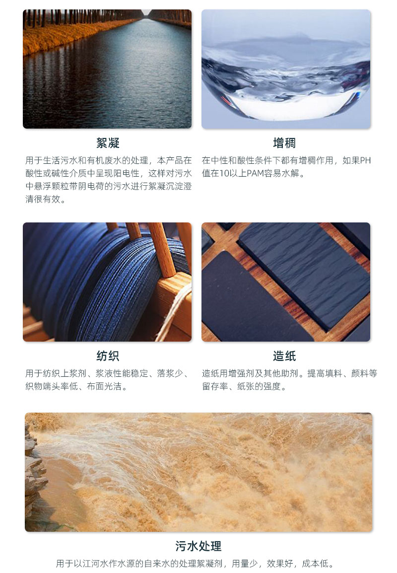 聚丙烯酰胺應用領域